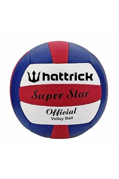 Hattrick Superstar Volleyball Ball No5 Red Navy Blue White