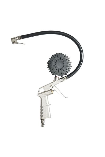 COBI SMART® Tire inflation gun with hose and mechanical pressure gauge with rubber protection - COBI SMART®