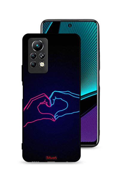 Tolwak غطاء حماية لهاتف Infinix Note 11 Pro بتصميم يد تلامس القلب