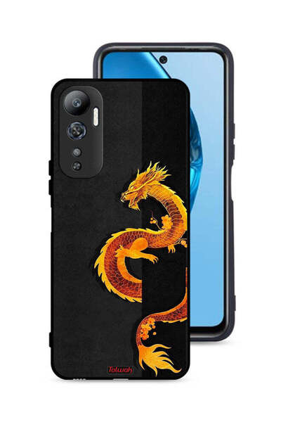 Tolwak غطاء حماية لهاتف Infinix Hot 20 4G بطبعة فن التنين