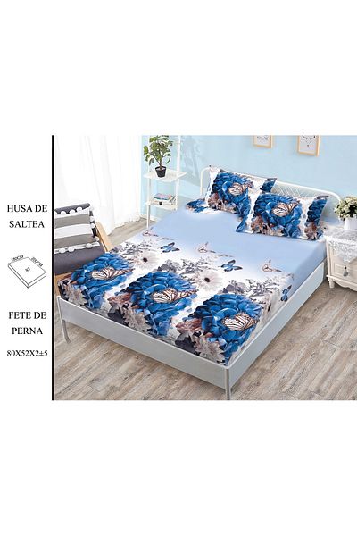 CHIRASO CHIRASO Set Bed Cover, Fine Cotton, 180x200 cm and 2 Pillowcases 80x52 cm