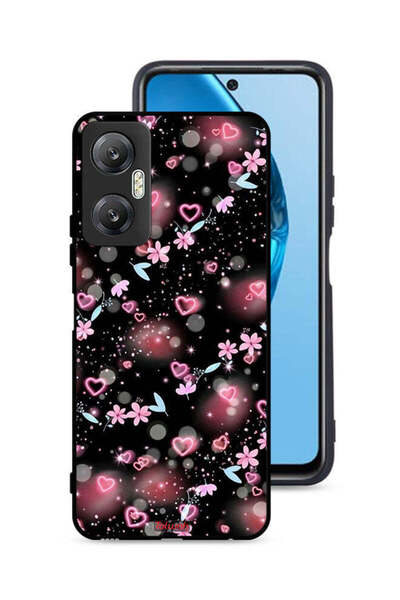 Tolwak غطاء حماية لهاتف Infinix Hot 20 5G برسومات قلوب وأزهار صغيرة