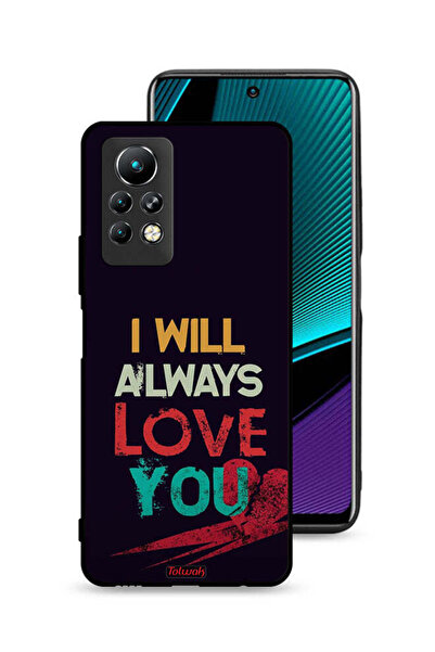 Tolwak غطاء حماية لهاتف Infinix Note 11 Pro مكتوب عليه "سأحبك دائمًا"