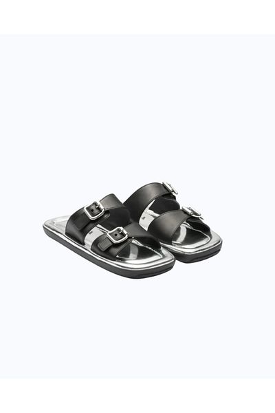 Prada Sport نعال جلدية بحزام مزدوج