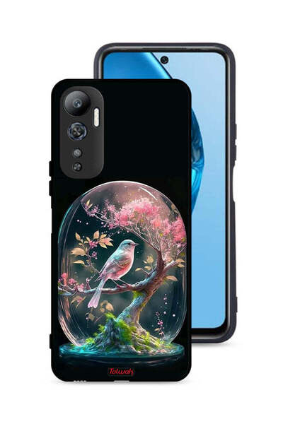 Tolwak غطاء حماية لهاتف Infinix Hot 20 4G بتصميم Bird In Jarr