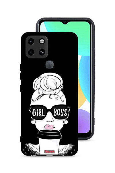 Tolwak غطاء حماية لهاتف إنفينيكس سمارت 6 - فتاة بوس