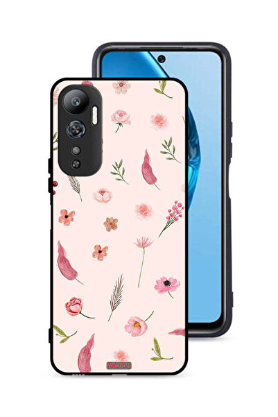Tolwak غطاء حماية لهاتف Infinix Hot 20 4G بنقشة أوراق وورود