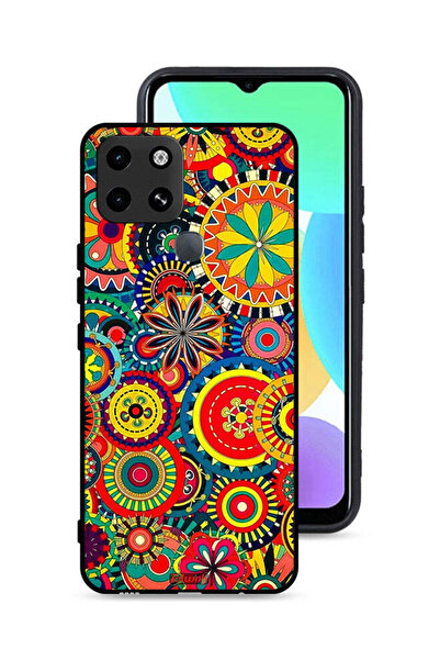 Tolwak غطاء حماية لهاتف إنفينيكس سمارت 6 بنمط ماندالا ملون