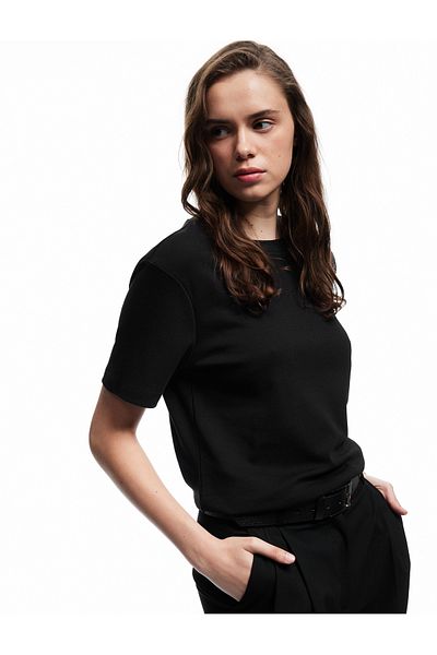 Koton Cotton Short Sleeve Crew Neck Basic T-Shirt