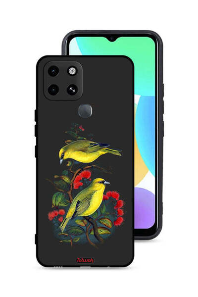 Tolwak غطاء حماية لهاتف إنفينيكس سمارت 6 بطبعة طيور
