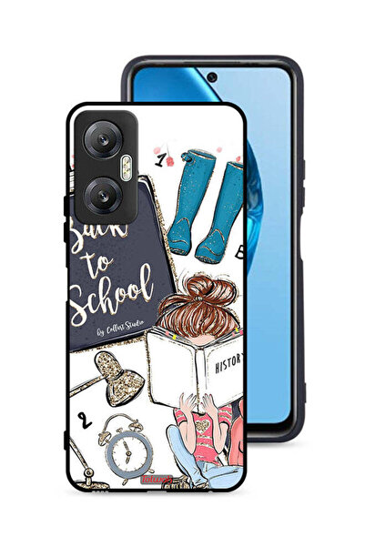 Tolwak غطاء حماية لهاتف Infinix Hot 20 5G، فتاة تعود إلى المدرسة تقرأ التاريخ