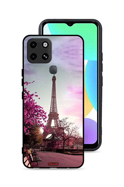 Tolwak غطاء حماية لهاتف إنفينيكس سمارت 6 بتصميم برج إيفل
