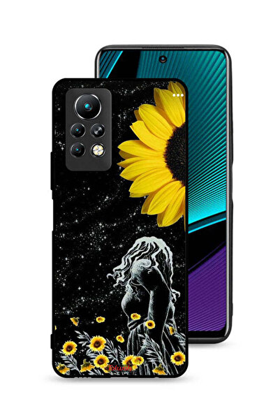 Tolwak غطاء حماية لجهاز Infinix Note 11 Pro بتصميم فتاة تنظر إلى القمر