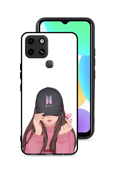 Tolwak غطاء حماية لهاتف إنفينيكس سمارت 6 - فتاة تلتقط الصور