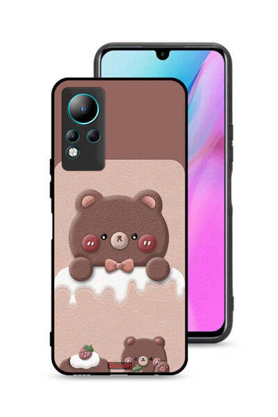 Tolwak غطاء حماية لهاتف إنفينيكس نوت 11 - دب الفراولة