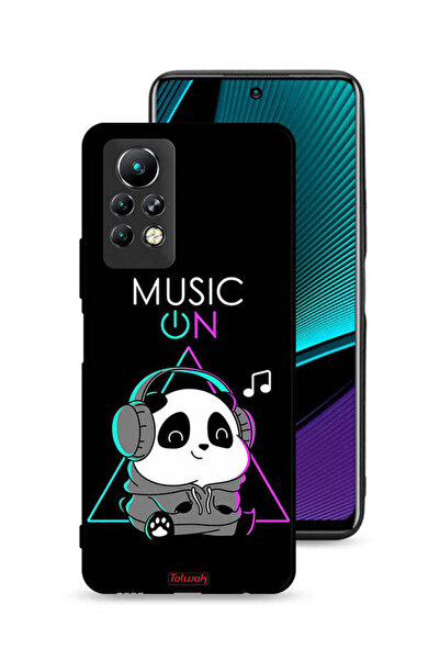 Tolwak غطاء حماية لهاتف Infinix Note 11 Pro بطبعة موسيقى الباندا