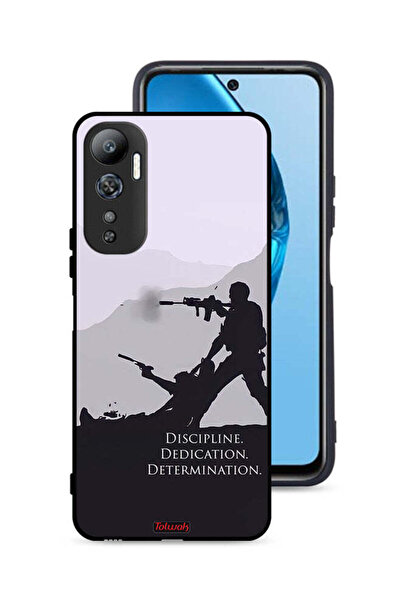 Tolwak غطاء حماية لهاتف Infinix Hot 20 4G بتصميم "الانضباط والتفاني والتصميم"