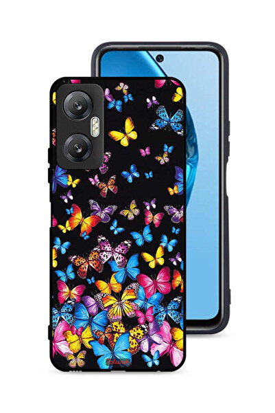 Tolwak غطاء حماية لهاتف Infinix Hot 20 5G بنقشة فراشات ملونة