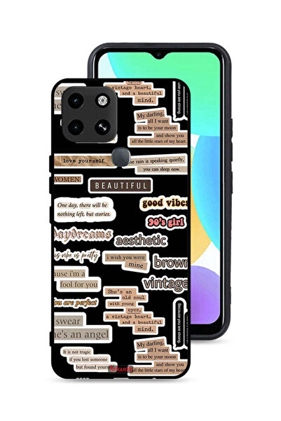 Tolwak غطاء حماية لهاتف إنفينيكس سمارت 6 بملصقات اقتباسات جميلة