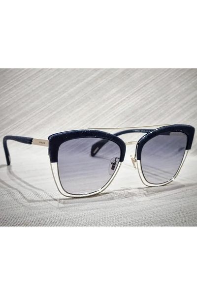 Police Cat-eye sunglasses, Light Gold/Black, 54-19-140 Standard