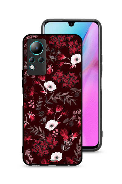 Tolwak Infinix Note 11 Protective Case Cover Small Flowers And Tropical Leaves