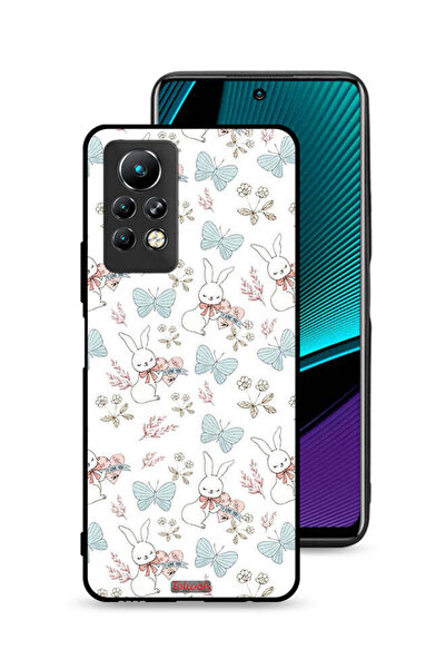 Tolwak غطاء حماية لهاتف إنفينيكس نوت 11 برو بطبعة أرنب وفراشات