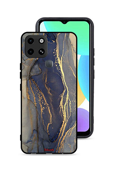 Tolwak غطاء حماية لهاتف إنفينيكس سمارت 6 بنمط رخامي لامع