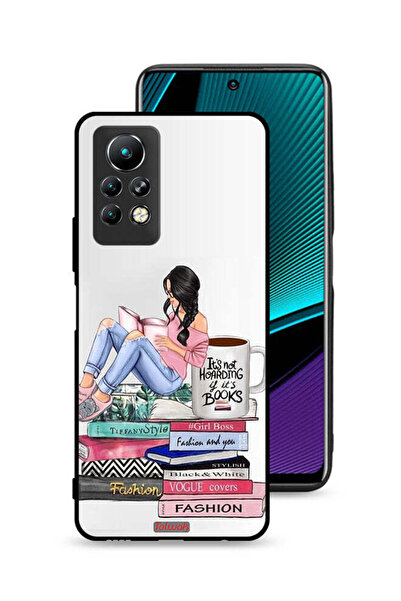 Tolwak غطاء حماية لهاتف إنفينيكس نوت 11 برو، تصميم فتاة وكتب أزياء فنية