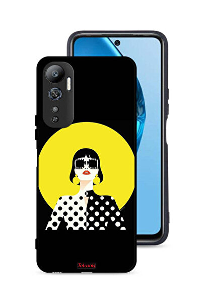 Tolwak غطاء حماية لهاتف Infinix Hot 20 4G بتصميم فتاة أنيقة