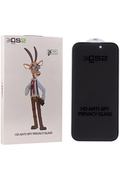 Generic واقي شاشة زجاجي AS2 عالي الدقة للخصوصية لهاتف iPhone 14 Pro Max مقاس ...