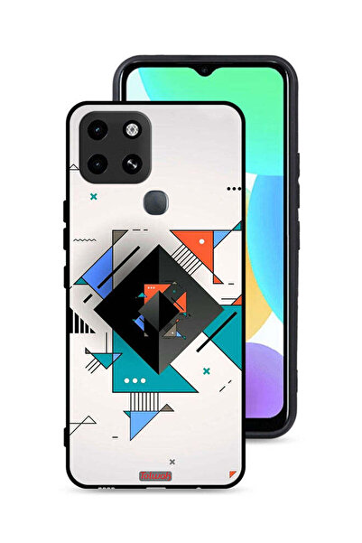 Tolwak غطاء حماية لهاتف إنفينيكس سمارت 6 بأشكال مربعة ومثلثة ونمط تجريدي