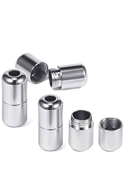 hapshoe Adjustable 1 Pair Patterned White Glitter Screw Capsule Tip Round Rubber Practical Laces