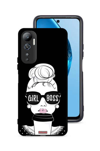 Tolwak غطاء حماية لهاتف Infinix Hot 20 4G بطبعة Girl Boss