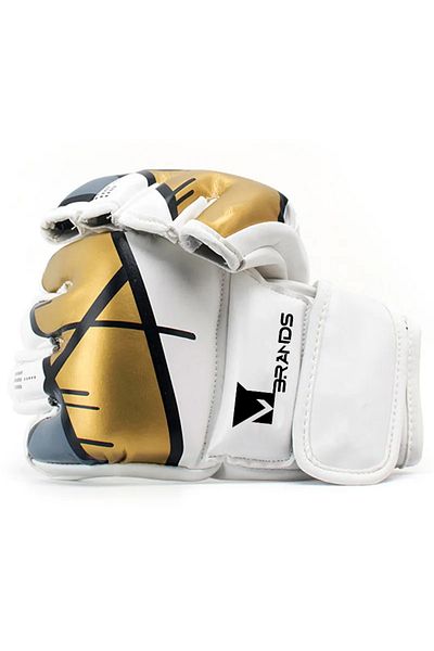 MBrands MMA Mbrands gloves, white color, between 8oz-10oz