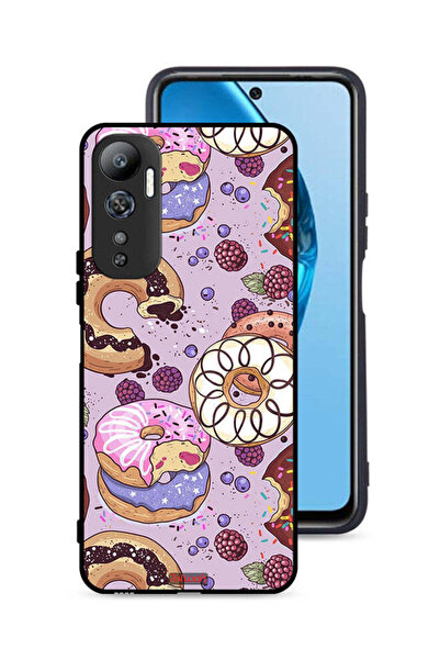 Tolwak غطاء حماية لهاتف Infinix Hot 20 4G برسومات دونات فنية