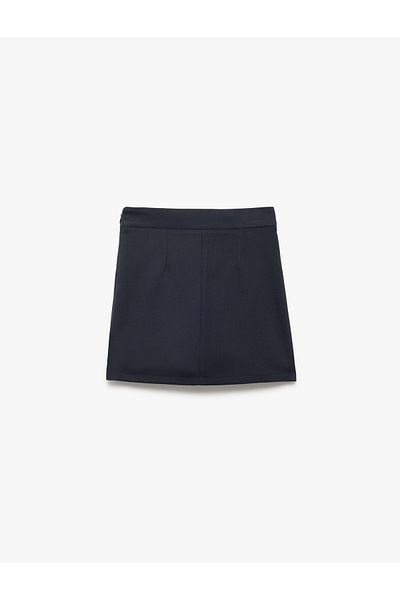 Koton Viscose Blended Pleated Basic Skirt
