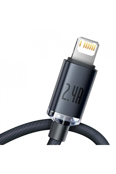 Baseus Crystal Shine Fast Charging 2.4A Lightning Cable 1.2M-Black