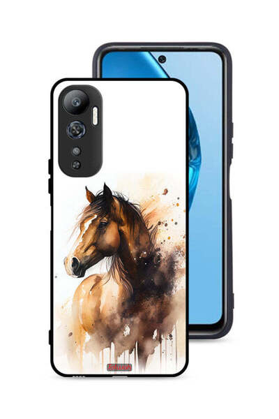 Tolwak غطاء حماية لهاتف Infinix Hot 20 4G بتصميم حصان تجريدي