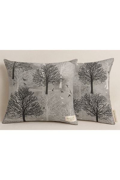 Butik Gray Color Pillow Case