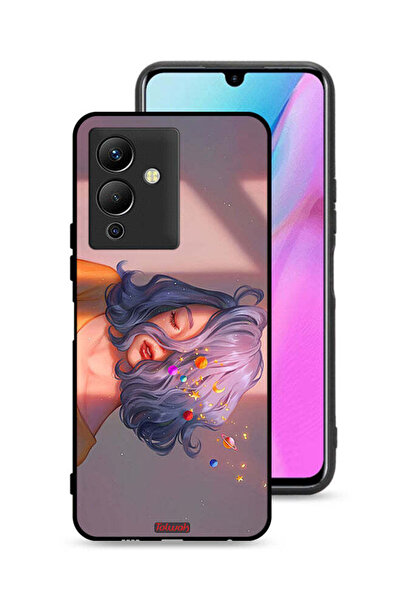 Tolwak Infinix Note 12 5G Protective Case Cover Girl And Space Art