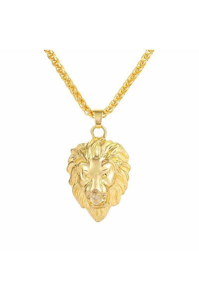 MBrands necklace, chain with pendant in the shape of a lion's head