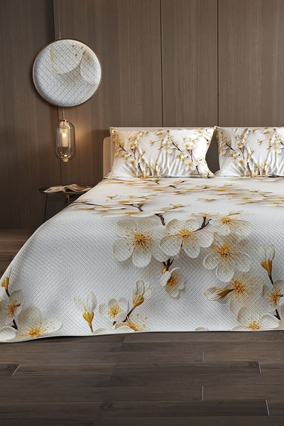 MonoHome Pike Set Cotton Double Jacquard Woven Bedspread Jasmin