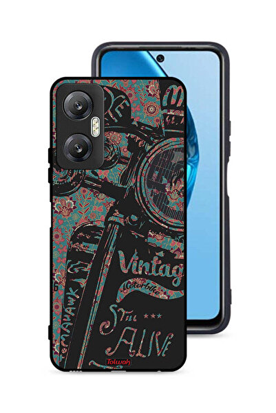Tolwak غطاء حماية لهاتف Infinix Hot 20 5G بتصميم دراجة نارية كلاسيكية