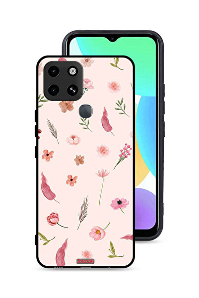 Tolwak غطاء حماية لهاتف إنفينيكس سمارت 6 بنقشة أوراق وورود