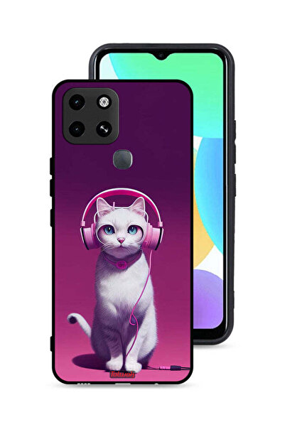 Tolwak غطاء حماية لهاتف إنفينيكس سمارت 6 بتصميم قطة لطيفة