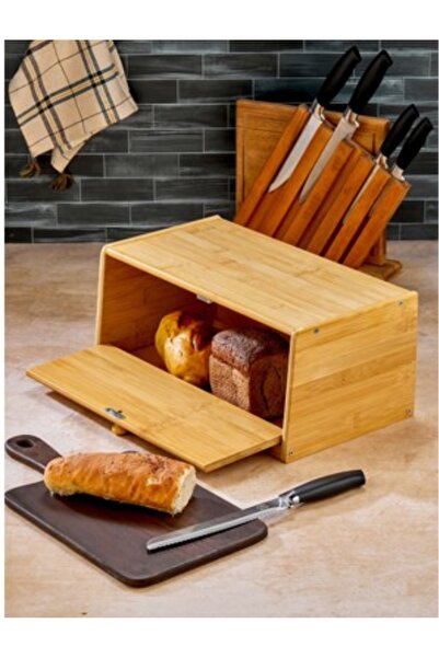 Shadshop خزانة خبز من الخيزران، صندوق تخزين الخبز من الخيزران، صندوق تخزين ال...