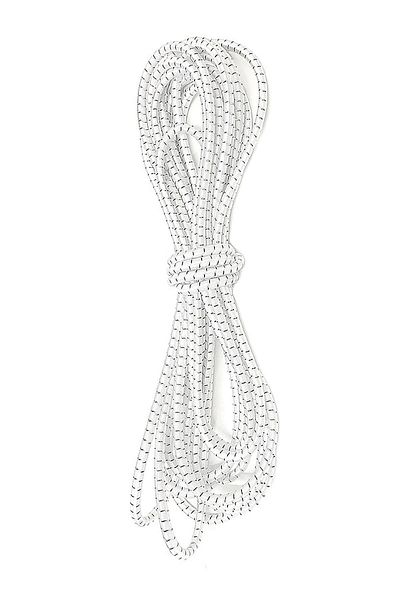 hapshoe Patterned White Glitter 5 Meters 2 mm Round Rubber
