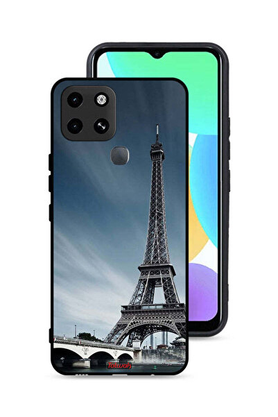 Tolwak غطاء حماية لهاتف إنفينيكس سمارت 6 بتصميم برج إيفل