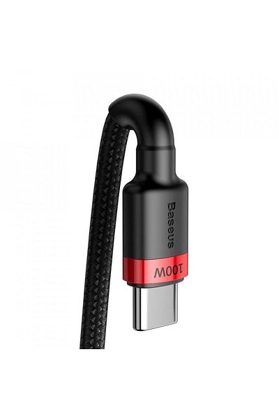 Baseus Usb To Type-c Data Cable, Pd 2.0, 100w, 2m, Cables (CATKLF-AL91) - Red Black