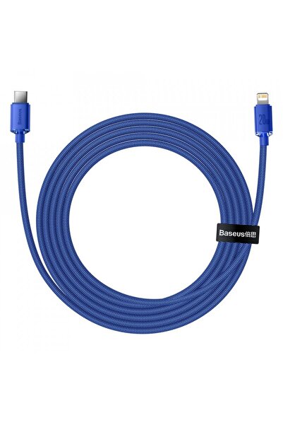 Baseus Type-C to Lightning data cable, 20W, 1.2m, Baseus Crystal Shine (CAJY000203) - Blue